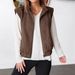 Women’s Quilted Sleeveless Zip Vest Jacket – Streetwear Layering Piece, Lightweight & Stylish, Polo Collar Design_ecoleips.com