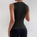 Women's Clothing Summer New Arrival Sleeveless Vest Top Elegant Simple Metal Ring Design Solid Color Slimming Effect_ecoleips.com
