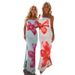 Women's Clothing Summer Printed Sexy Tube Top Dress Beach Vacation Long Skirt_ecoleips.com