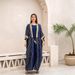 ZD049 Muslim Abaya Women's Dress Summer Gold Foil Two-Piece Set_ecoleips.com