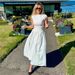 European And American Cross-border Retro Style Polka Dot Printing Sleeveless Round Neck Slim-fitting High-waisted A-shaped Skirt Long Dress_ecoleips.com