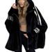 Oversized Hooded Zip-Up Jacket – Polyester Streetwear Coat With Color-Block Panels & Batwing Sleeves (S-3XL)_ecoleips.com