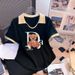 Women's Slim Fit Polo Shirt – 2024 Trendy Short Sleeve T-Shirt | Breathable Cotton Blend Casual Top For Summer_ecoleips.com