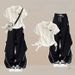 Women's Stylish Retro Cargo Pants Set With Unique Drawstring Short Sleeve Top Striped Summer Theme_ecoleips.com