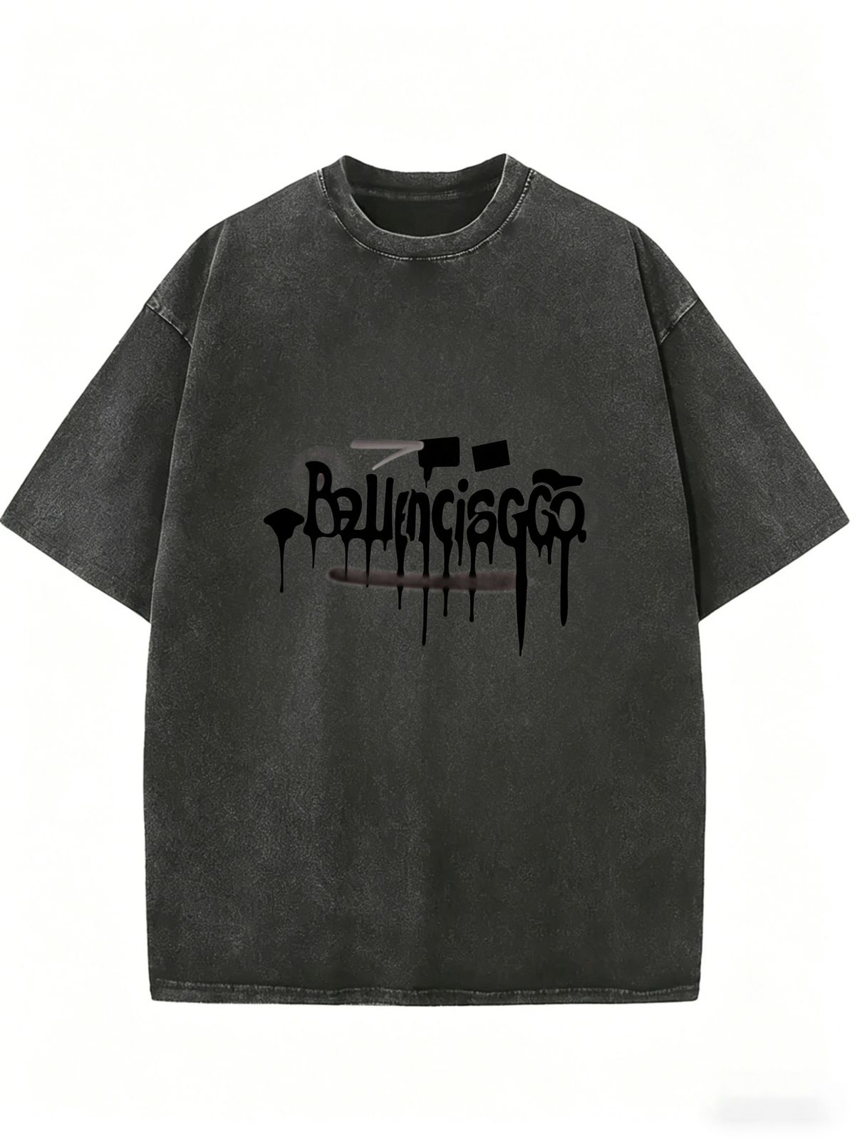 Women's Vintage Wash Casual Top, Loose Fit Short Sleeve Tee For Modern Streetwear And Daily Styling_ecoleips.com