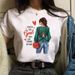 Spring/Summer Cross-Border Fashion Urban Girl White Casual Plus Size Women's Letter Print Summer T-Shirt_ecoleips.com
