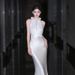 French Satin Light Wedding Niche High-End Halter Forest Style Outdoor Gown Super Fairy White Mermaid Reception Dress_ecoleips.com