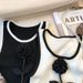 Women's Clothing Three Dimensional Flower Slim Sleeveless Vest Suspenders Ice Silk Knitted T Shirt_ecoleips.com