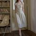 Cool Tencel Retro V-neck Plant Embroidery Suit Skirt/shirt Skirt_ecoleips.com