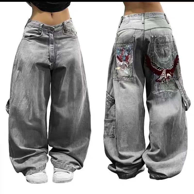 Women's Clothing Small Size Drape Straight Pants Trousers_ecoleips.com