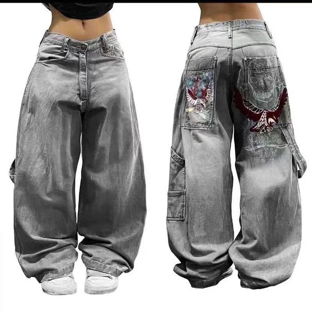 Women's Clothing Small Size Drape Straight Pants Trousers_ecoleips.com