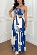 Women's Clothing New Halter Neck Tube Top Casual Geometric Pattern Hollow Dress 8118_ecoleips.com