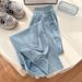 Women's Tencel Denim Jeans High Waist Slim Fit Straight Leg Wide Leg Korean Style Spring Summer Casual Ice Silk Flowy Pants_ecoleips.com