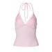 Lace Trim V-Neck Cami Top - Stretchy Bodycon Tank For Women, Sexy Layering Piece For Clubwear And Daily Fashion_ecoleips.com