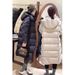 girl Girl Yimo Korean Version Thickened Slimming Long Jacket For Women 2025 New Small Size Design White Duck Down Coat_ecoleips.com