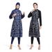 Swimsuit Printed Burkini Women's Three Piece Set Long Sleeved Long Pants Hat Beach Swimwear_ecoleips.com