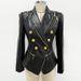 Women's Clothing New Star Fashion Zipper Edge Decoration Double Breasted Slim Leather Suit Jacket_ecoleips.com