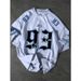 Korean Retro Gothic Print Women's Slim-Fit round Neck Short Sleeve Sports Jersey Top Vintage Athletic Style T-Shirt Multiple Colors S-5XL_ecoleips.com
