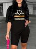 Summer Women's Casual And Fashionable Leopard Print Heart-shaped Printed Loose T-shirt+shorts Two-piece Sportswear Suitable For Daily Wear-32_ecoleips.com