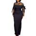 Women's Sexy Lace Stitching Perspective Slit Strappy Hip Dress S10665 For Prom And Evening Wear_ecoleips.com