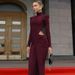 2025 Autumn New Fashion Sexy Hollow Out Waist Pleated High Neck Long Sleeve Dress For Women Wholesale_ecoleips.com