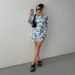 European And American Cross-border Independent Site 2026 Spring-summer New Women's Printed Bell-sleeve Backless_ecoleips.com