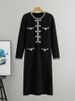 K Long Skirt, New Slim Fit Dress, Knitted Skirt_ecoleips.com