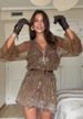 Women's Short Mini Dress Beaded Sequined Elegant Slim Fit Long Sleeve Lace Trim Party Evening Cocktail Dress For Ladies_ecoleips.com