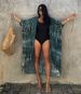 Rayon Tie Dyed Sunscreen Cardigan Beach Holiday Dress Bikini Outer Cover Swimsuit Female Sunscreen Clothing Cross Border 5D69_ecoleips.com