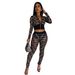 Women's Clothing Sexy Slim-Fit Rhinestone Large Size Slim-Fit Elastic Suit Two-Piece Set_ecoleips.com