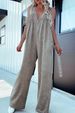 Women's V Neck Sleeveless Backless Washed Denim Jumpsuit Sexy Fashion_ecoleips.com