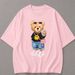 2026 Summer Fashion T-Shirt Trendy Loose Fit Casual Short Sleeve Printed Top_ecoleips.com
