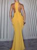 Mozision Deep V Neck Backless Sexy Maxi Dress Women Summer Elegant Halter Off-shoulder Sleeveless See Through Beach Club Dress_ecoleips.com