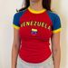 Women's Clothing Personality Retro Street T Shirt Sexy Hot Girl Female Letter Embroidery Belly Button Top T Shirt_ecoleips.com