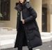Women's Detachable Hood Long Down Coat Winter Warm Thick Padded Jacket Outerwear For Cold Weather_ecoleips.com