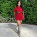 Women's Cargo Style Short Sleeve Top + Mini Skirt Set – Trendy Utility Two-Piece Outfit For Spring/Summer (Black/White/Red, S-Xxl)_ecoleips.com