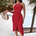 2026 New European And American Fahion Spring/Summer Hip-Hop Style Street Trend Halter Neck Sleevele Aymmetrical_ecoleips.com