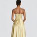 Women's European American Style Casual Long Sleeved Slim Fit Silk Halter Backless A-Line Maxi Dress_ecoleips.com