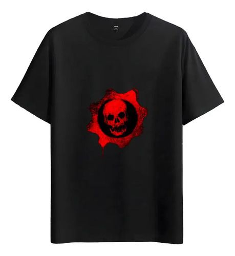 Women's T-Shirts Tshirt Muscle Freaks Gears Of War Skull Estilo Gamer Red_ecoleips.com
