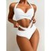 Verve Hot Selling Two-Piece Swimsuit New Sexy Tight Push-Up Tie Back Bikini Women_ecoleips.com