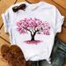 European And American Cross-border Foreign Trade Women's Floral Plant Print Round-neck Short-sleeve T-shirt Top_ecoleips.com