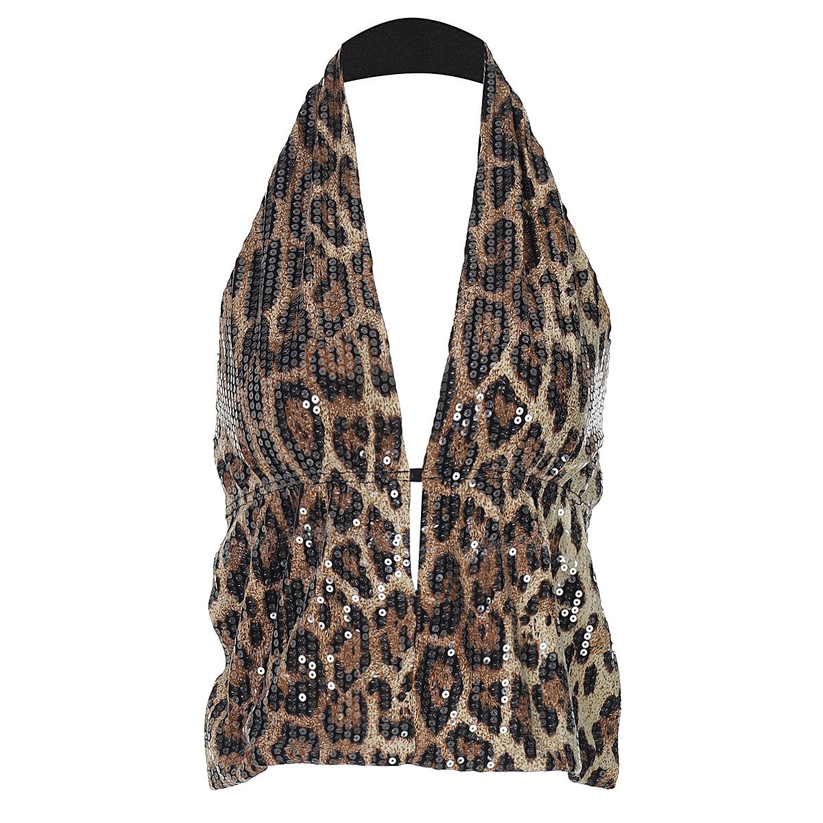2024 Spring New European And American Women's Fashion Halter Neck High-End Elegant Backless Tank Top Full Sequin Mini_ecoleips.com