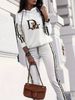 women's loose casual three piece suit set with sequined jacket tube top and wide leg pants for spring/autumn_ecoleips.com