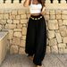 Women's Clothing Summer Wide Leg Lantern Pants Women's Bohemian Style Loose Fit Slimming Versatile Casual Plus Size Solid Color With Drape_ecoleips.com