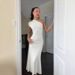 Elegant New Arrival Solid Color One Shoulder Ruched Mermaid Bodycon Long Dress Formal Evening Party Dress For Ladies_ecoleips.com