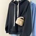 cotton Autumn Thin New Half-zip Hooded Sweatshirt For Women, Casual Plus-size Loose Pullover Versatile_ecoleips.com