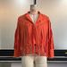 Aria Basics European And American Women's Fashion Leather Coat Deerskin Velvet Elegant Turn-down Collar Tassel Short Jacket For_ecoleips.com