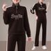 "Trendy Women's Tracksuit Set – Slim-Fit Hoodie & Joggers (Black/Red/Brown/Beige)"_ecoleips.com