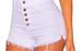 Women's Clothing Sale High Waist Slim Stretch Denim Shorts_ecoleips.com