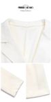 Women's Clothing Elegant Tweed Coat With Pearl Buttons - Classic Double-Breasted Long Coat For Women, Slim Fit, Warm Winter Outerwear, Beige_ecoleips.com